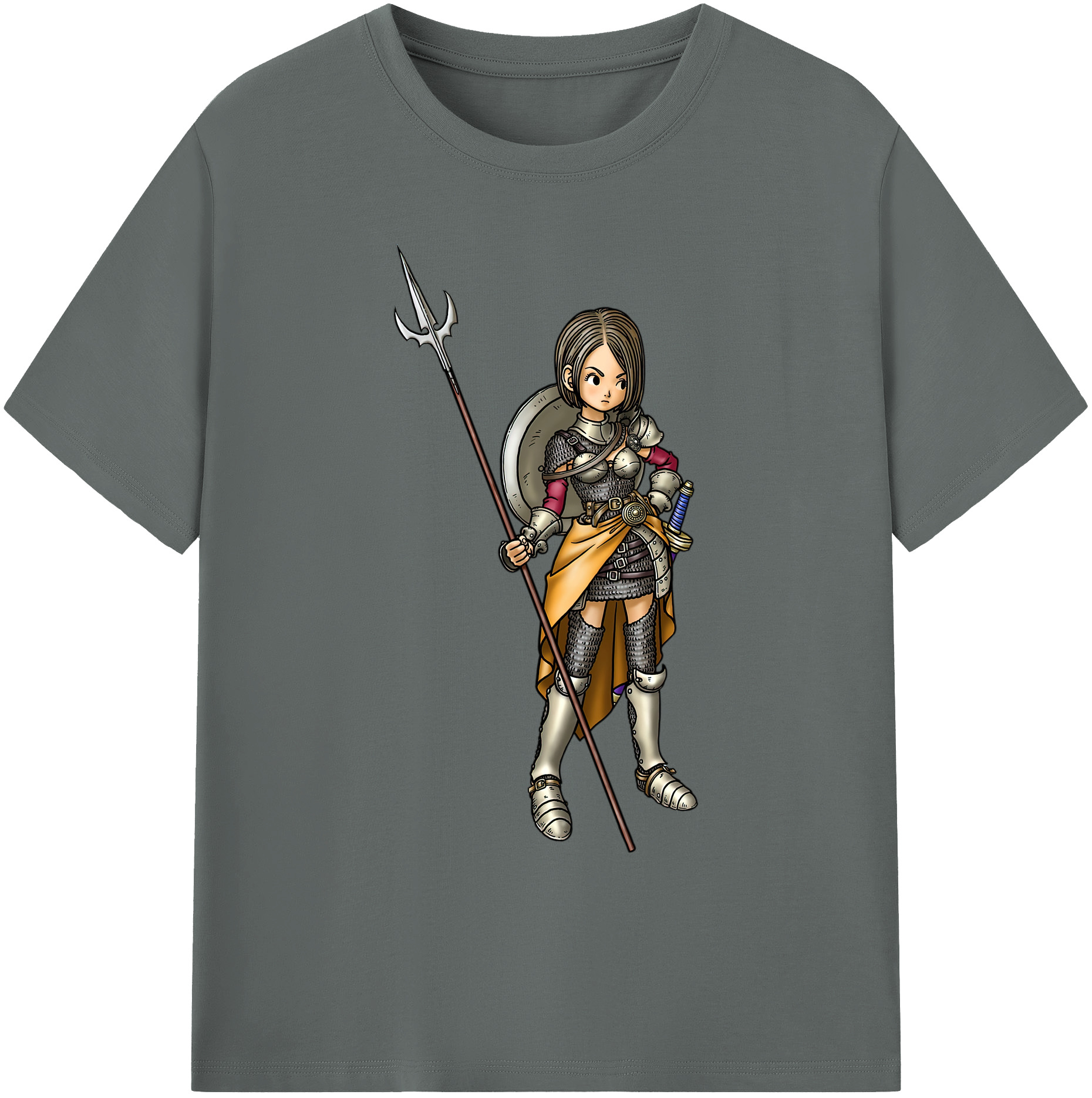 （画像用） ドラゴンクエスト Doragon Kuesuto Dragon Quest 綿100％ メンズ半袖Tシャツ｜肌触りやわらか＆通気性
